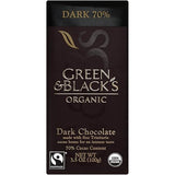 Green & Black's Organic Chocolate Bar, Dark 70% Cocoa, 3.5 Ounce