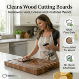 Thirteen Chefs Wood Cutting Board Cleaner - Food Safe Spray for Butcher Blocks and Countertops, Spray Soap for Wooden Surfaces (16oz)