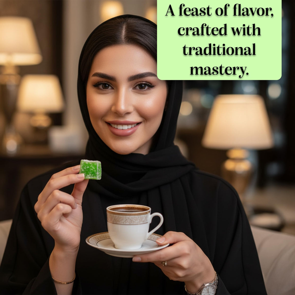 Sekerci Cafer Erol Spearmint Turkish Delight, 14.1 oz (400g)