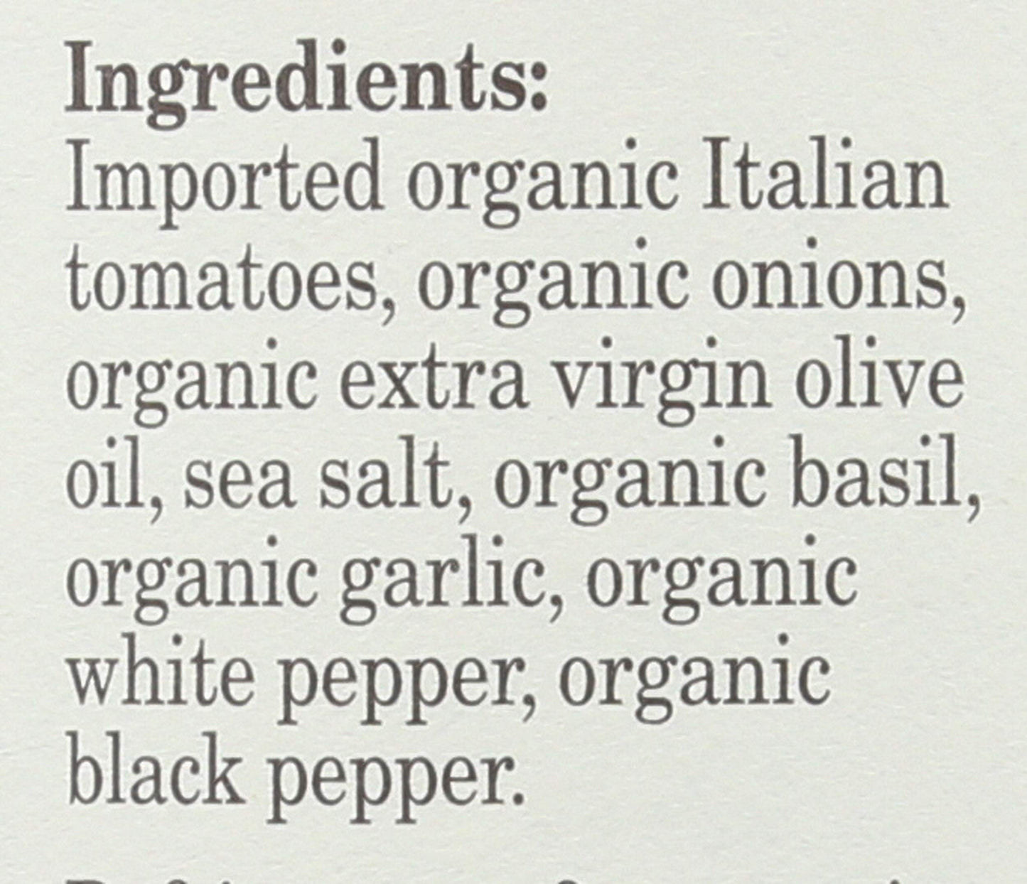 Organico Bello - Organic Gourmet Pasta Sauce - Marinara - 25oz (Pack of 6) - Non GMO, Whole 30 Approved, Gluten Free
