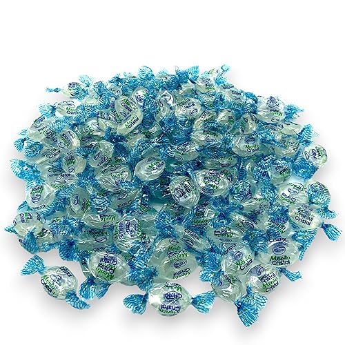 Crystal Mint Candies-1.5 lbs-Individually Wrapped Gourmet Blue Tint Hard Candy Mints for a Cool Refreshing Taste-Perfect After Dinner Mint(24 oz)