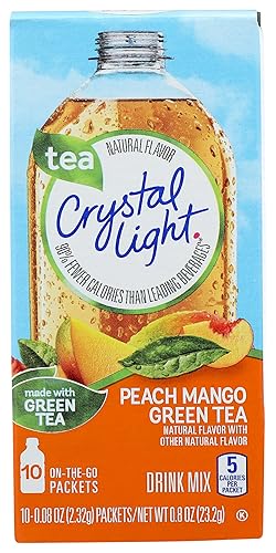 Crystal Light Sugar-Free Peach Mango Drink Mix (10 On-the-Go Packets)