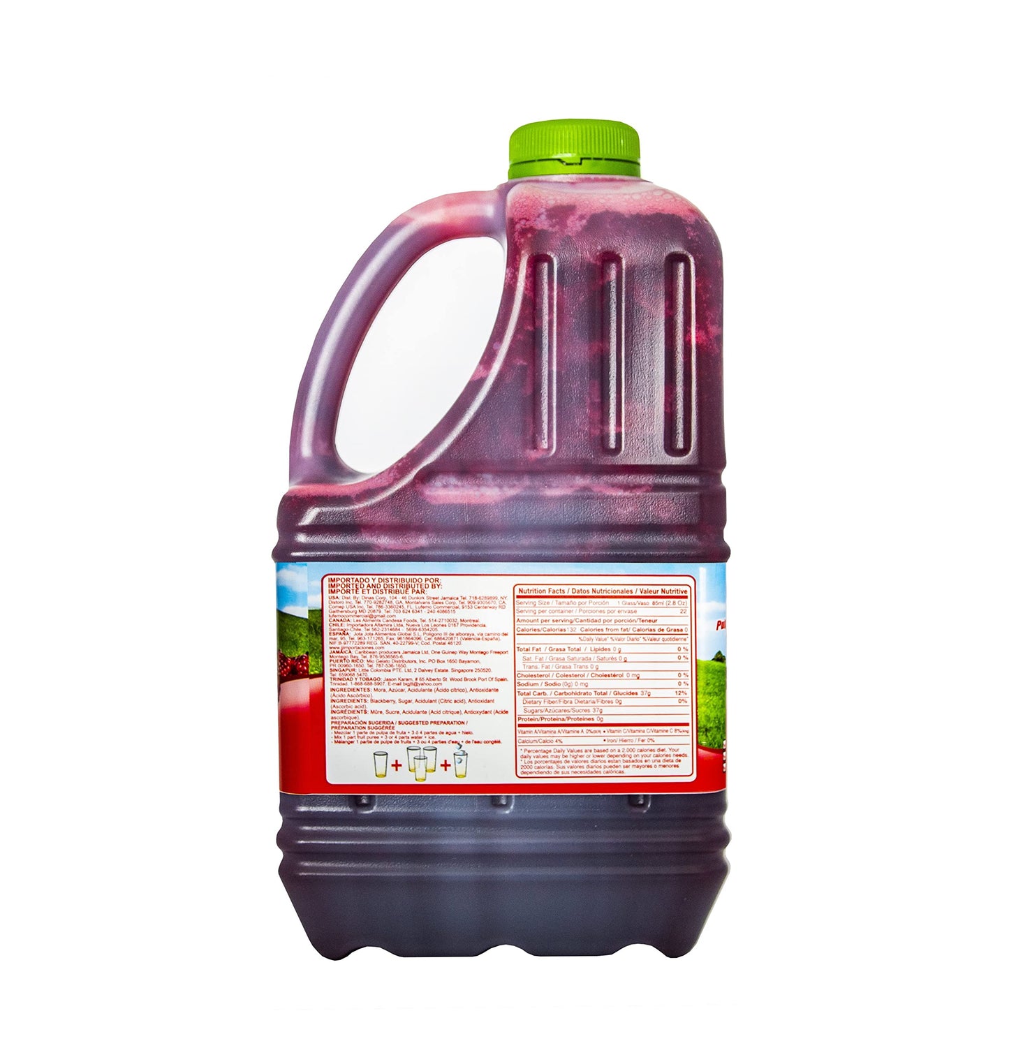 Canoa Fruit Pulp - Made With Real Fruit - 64 Fl Oz - Make Juices, Cocktails, Desserts, and More - Choose From Many Flavors - Papaya