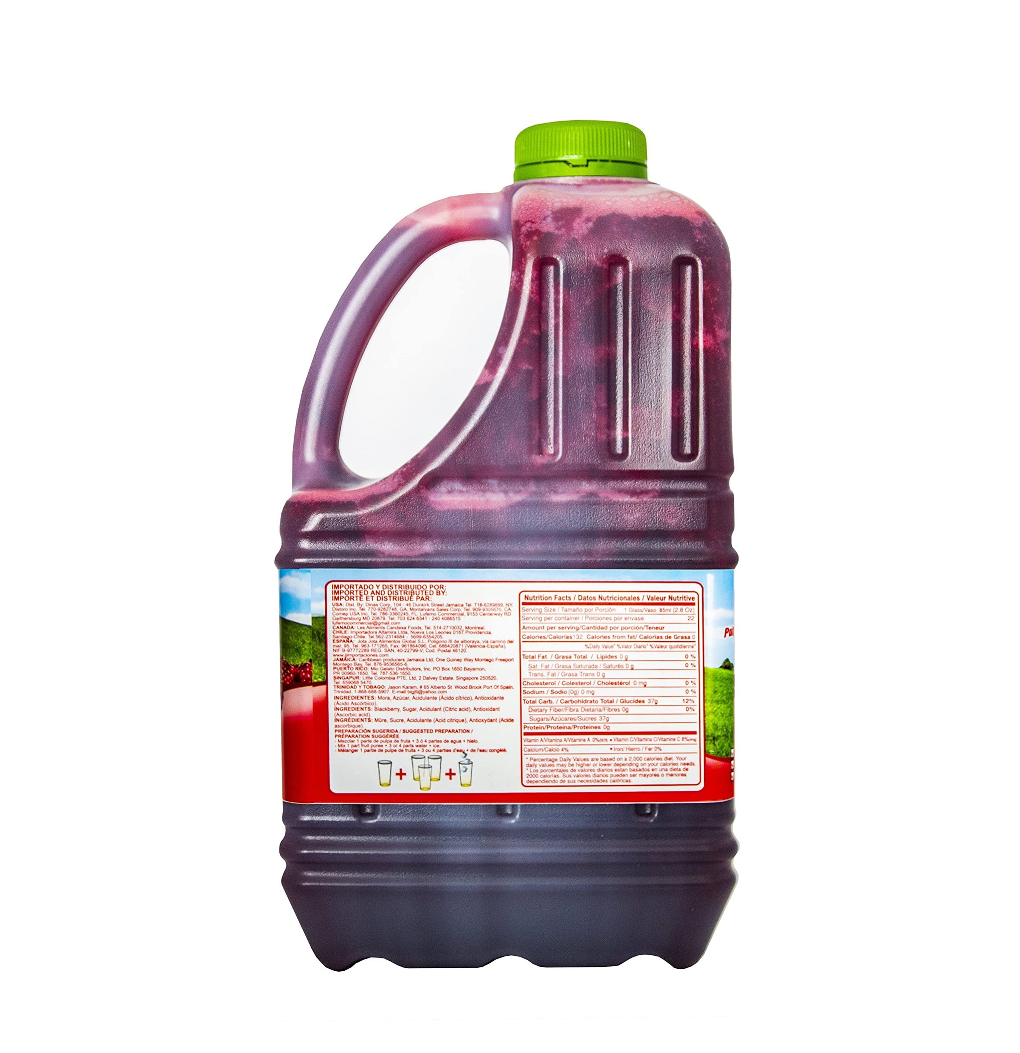 Canoa Fruit Pulp - Made With Real Fruit - 64 Fl Oz - Make Juices, Cocktails, Desserts, and More - Choose From Many Flavors - Papaya