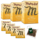 Mighty Leaf Organic Tea, Mint Melange, 15-Count Whole Leaf Pouches 1.32 Oz (Pack of 3)