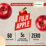 FITAID Creatine Monohydrate Powder, CreaPure, Fuji Apple, ATP Production for Weightlifting, Running, Naturally Flavored, Smooth-Mixing, Easy on