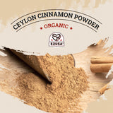 52USA Organic Ceylon Cinnamon Powder, 2 Ounce (Pack of 3), True Cinnamon Farmed in Sri Lanka, Non-GMO, Gluten-Free, Perfect for Baking, Cooking and