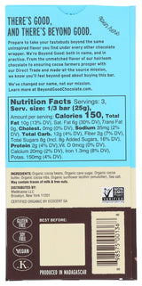 Beyond Good Organic 63% Chocolate With Sea Salt And Nibs, 2.64 OZ