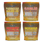 Croix Valley Wing & BBQ Booster™ Seasoning Variety Pack - 4 Pack (7 oz Foil Pouches) - Garlic Parmesan, Mango Habanero, Hickory BBQ & Teriyaki Wing