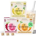 Waterdrop Hydration Cubes With Vitamin C, B Vitamins and Electrolytes, 3 Iced Tea Flavor Electrolyte Variety Pack, Flavored Water Enhancer Cubes