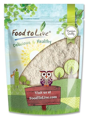 Food to Live Unbleached White Fine Pastry Flour, 1 Pound - Stone Ground from Soft White Whole Wheat Berries, Finely Milled and Sifted, Unbromated