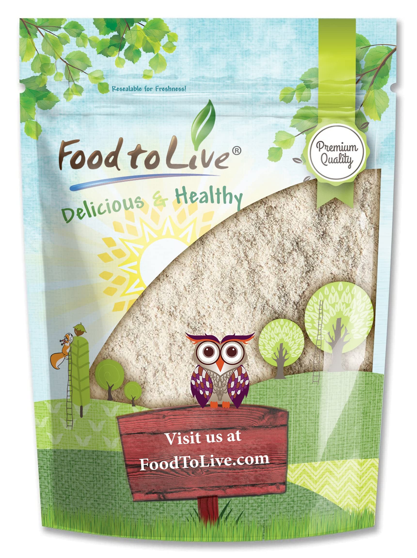 Food to Live Unbleached White Fine Pastry Flour, 1 Pound - Stone Ground from Soft White Whole Wheat Berries, Finely Milled and Sifted, Unbromated