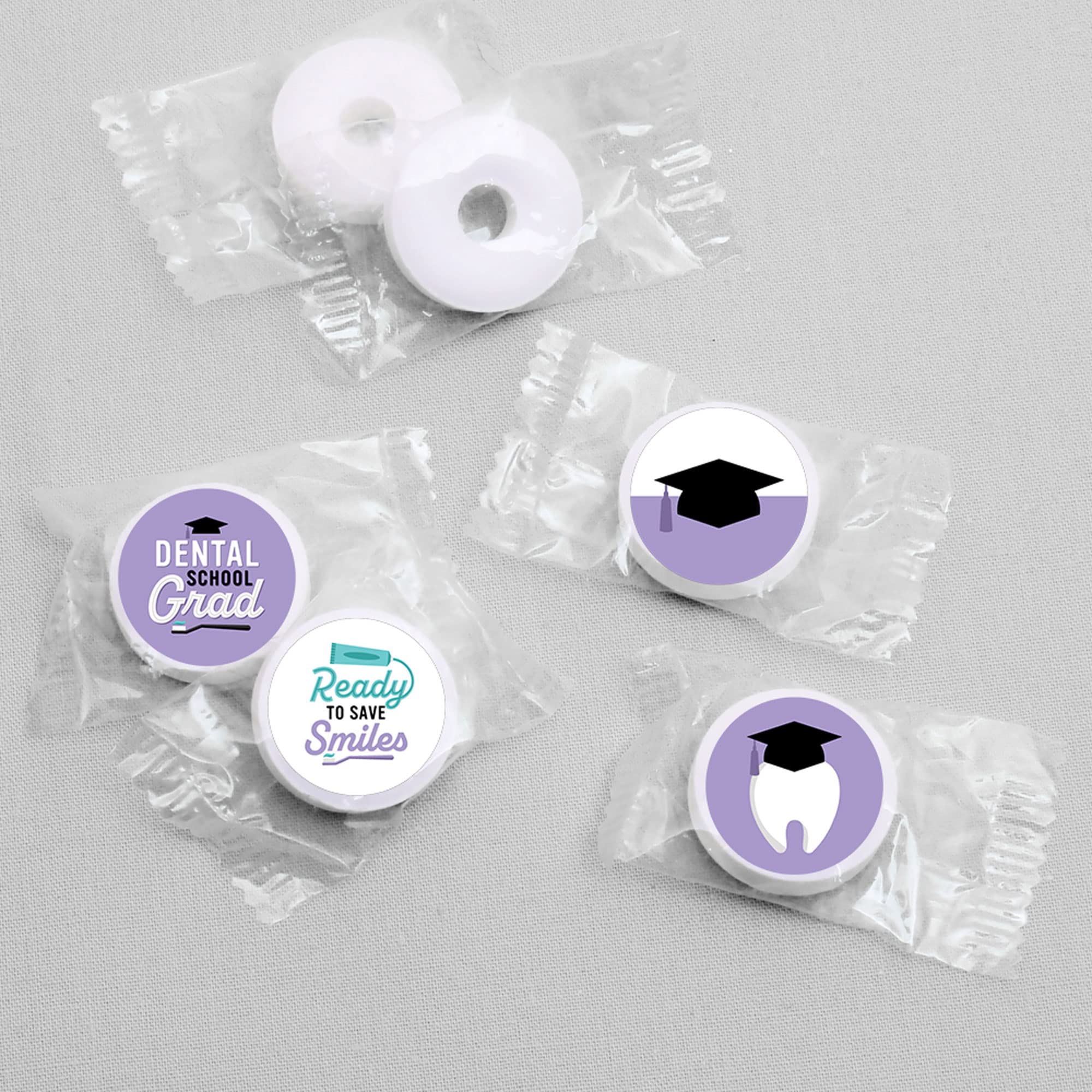 Big Dot of Happiness Dental School Grad - Dentistry and Hygienist Graduation Party Round Candy Sticker Favors - Labels Fit Chocolate Candy (1 Sheet