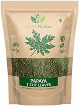 Papaya Leaf Tea 8 Oz(Crushed, Dried, 8 OZ), Dried from Fresh Green Leaves, 100% Loose Leaves (1)