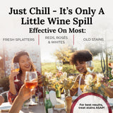 Chateau Spill Red Wine Stain Remover Wipes - 5 Count Individually Wrapped to go Wipes for Stubborn Stains on Clothes, Tablecloth, Carpet, Upholstery