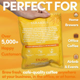 Breakfast Blend Coffee Filter Packs, 2 oz, 40 Count, Medium Roast, 3rd Party Tested Low Acid Mold Free Ground Coffee for 10-12 Cup Drip Coffee Makers
