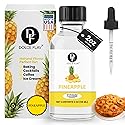 Dolce Flav Natural Pineapple Extract - 2 oz Water-Soluble Pure Pineapple Flavoring Drops for Baking, Drinks & Desserts | Highly Concentrated | Sugar