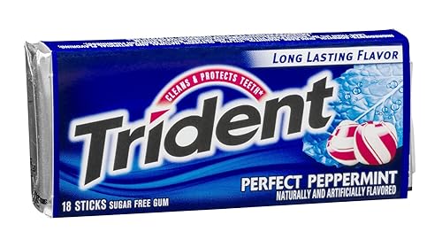 Trident Perfect Peppermint Sugar Free Gum (Case of 12)