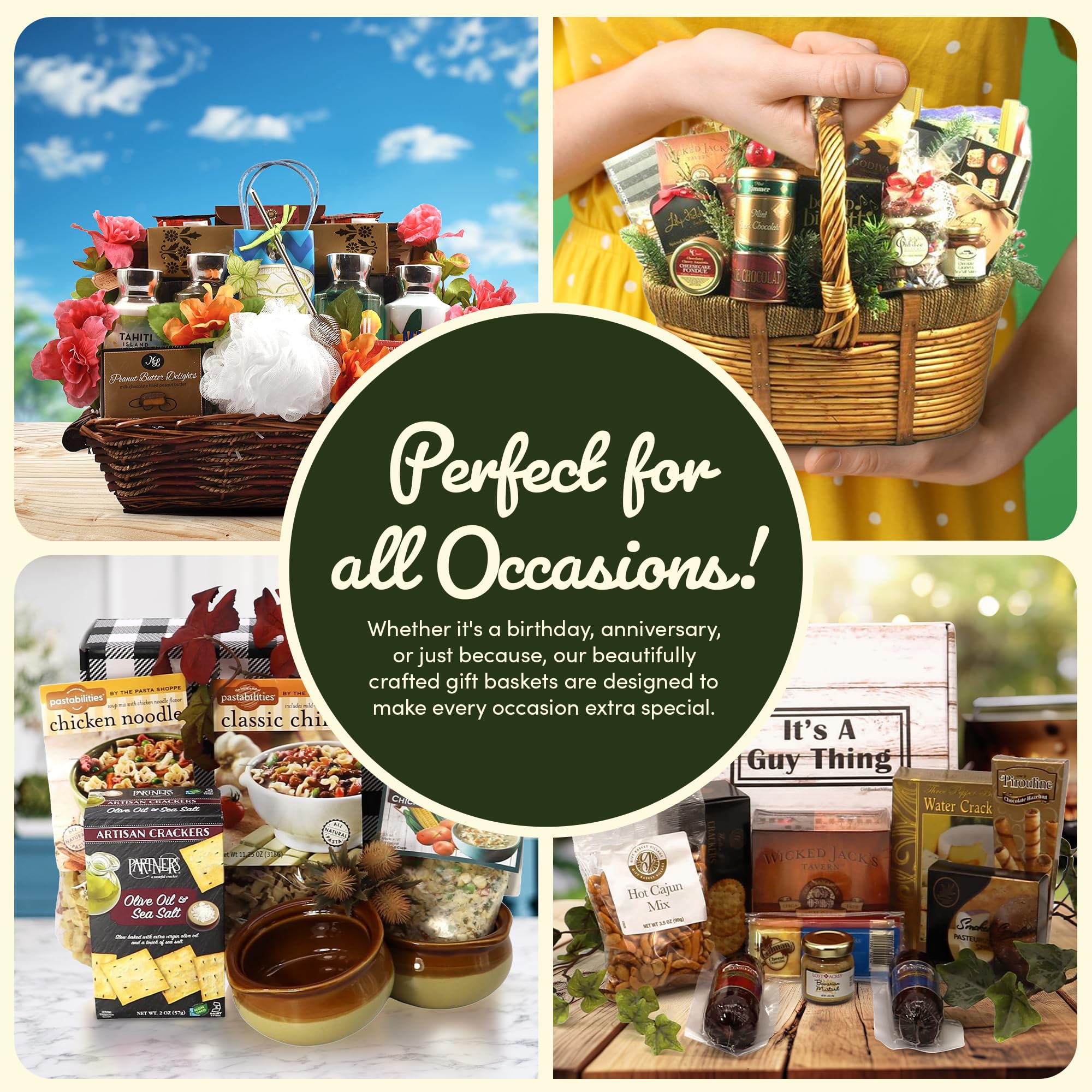 Gift Basket Village - The Ultimate Gourmet Gift Basket - Premium Gourmet Food Gift Basket with Crackers, Cookies, Wafers, Chocolate - Ideal Gift