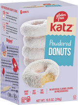 Katz Gluten Free Top 4 Donut Flavors Snack. Powdered, Glazed, Cinnamon, Chocolate Frosted. Free of Dairy, Soy, Tree Nuts and Peanuts, Kosher.