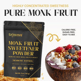 Pure Monk Fruit Sweetener No Erythritol - 100% Pure Monk Fruit Extract Powder, Zero Calorie Sugar Substitute, Keto Friendly, 5oz (450+ Servings)