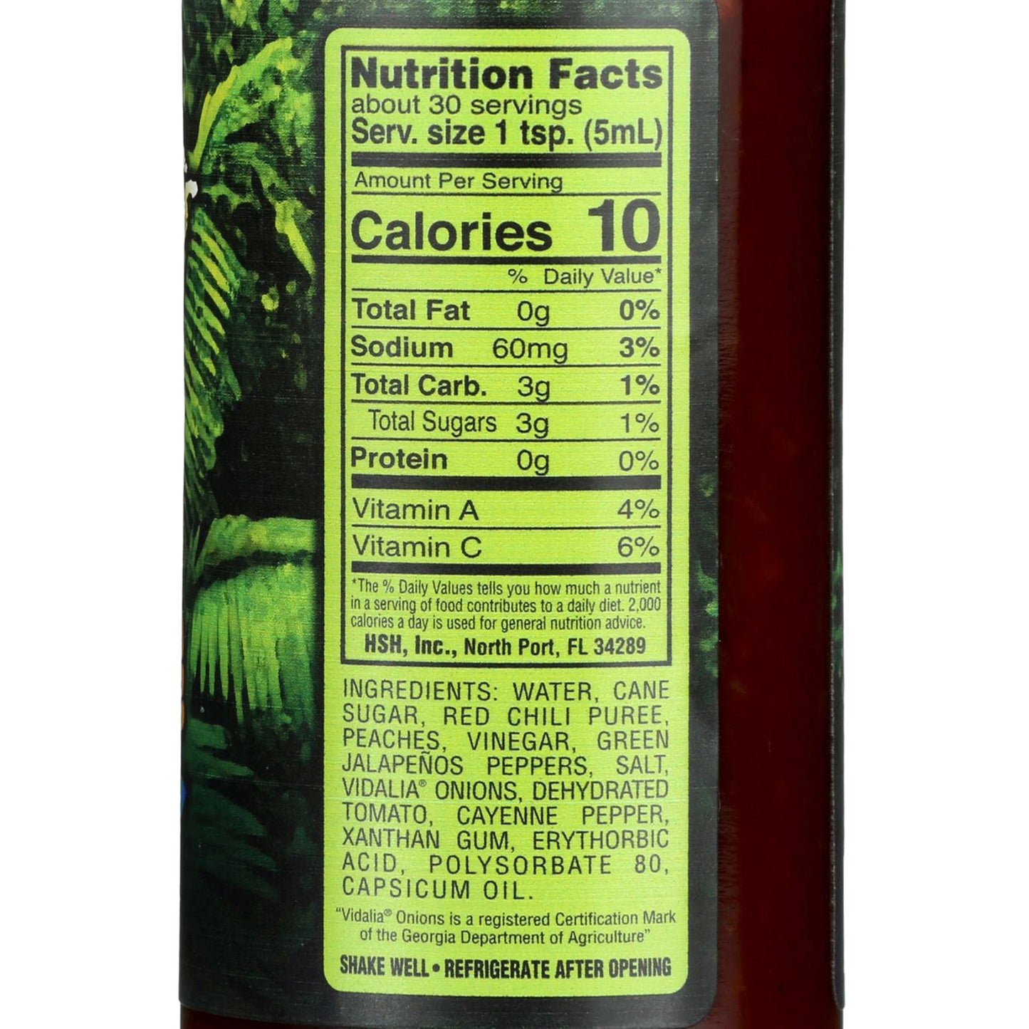 Roaring Sauces Fruity Hot Sauce - Peach Sweet Heat Hot Sauce with Real Peaches | Gluten Free, No HFCS, Nut Free | 5 oz