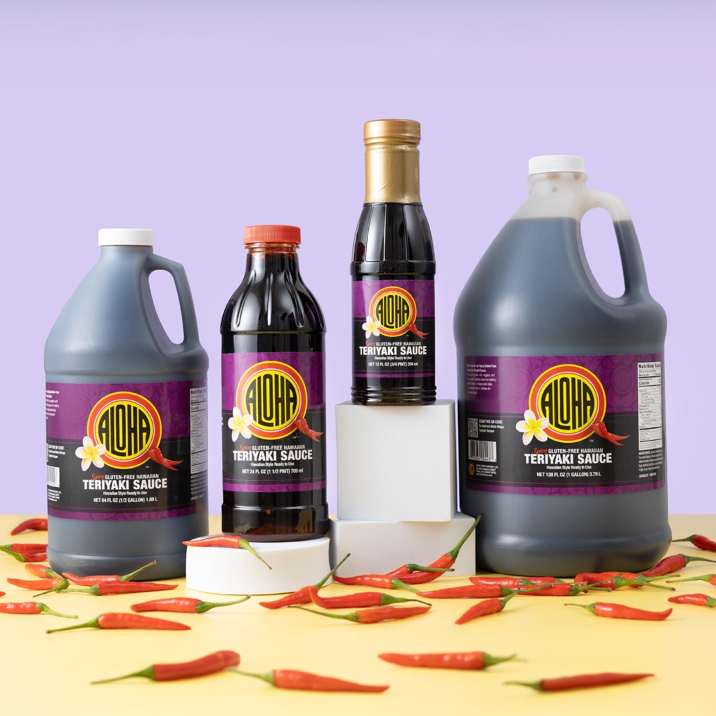 Aloha Shoyu - Spicy Gluten-Free Hawaiian Teriyaki Sauce - 24 oz
