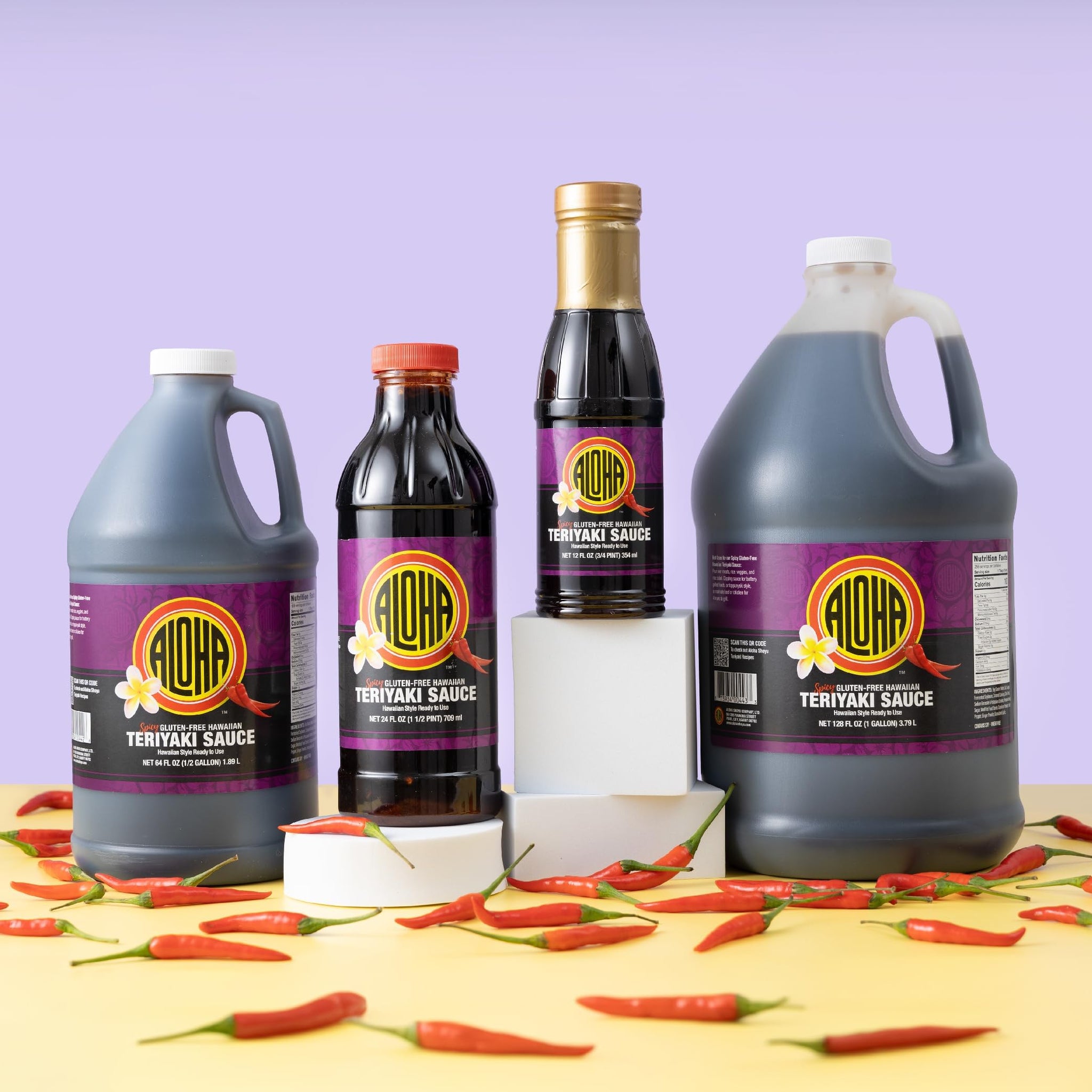 Aloha Shoyu - Spicy Gluten-Free Hawaiian Teriyaki Sauce - 24 oz