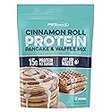 PEScience Protein Pancake Mix for Protein Waffles and Pancakes, Just Add Water, Whey and Casein Blend, Amazing Taste and Fluffy Texture - Cinnamon Roll, 12 Servings