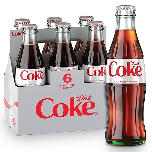Diet Coke Glass Bottle, 8 fl oz, 6 Pack