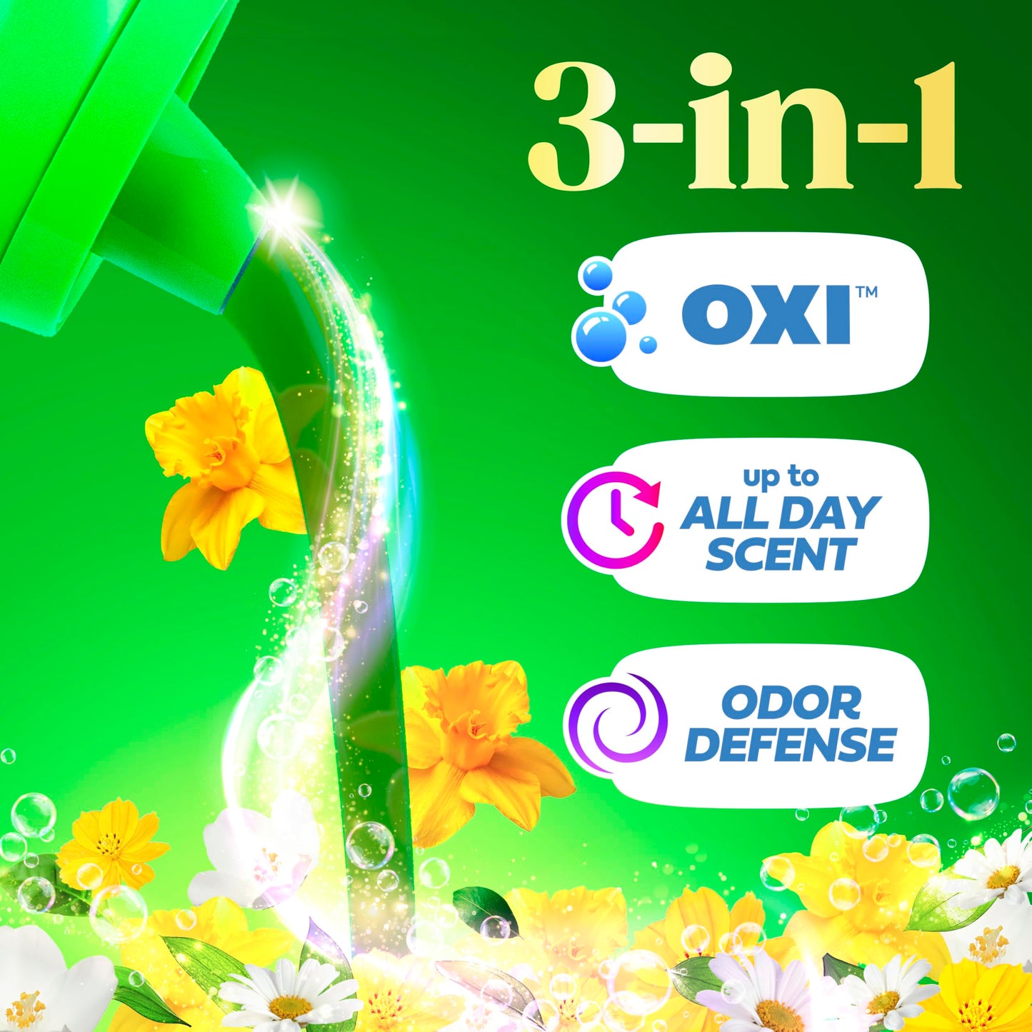 Gain Plus Liquid Laundry Detergent, Cleaner, Fresher, Now with Oxi, Original Scent, 170 fl oz, 129 Loads