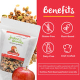 Judine's Granola Healthy Whole Grain Oats, Apple Cinnamon, 10 Ounces, Pack of 1