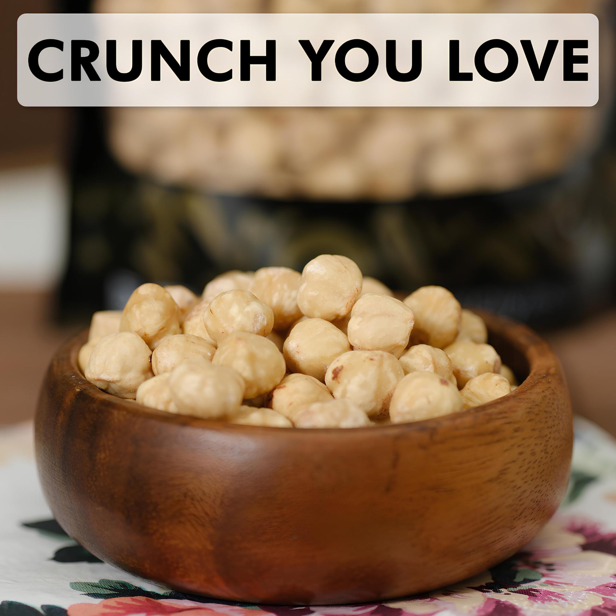 Premium Roasted Hazelnuts - Unsalted Whole Nuts for Snacking, Baking & Cooking | Dry Roasted, Heart Healthy Plant-Based Protein & Fiber | 8.8 oz Bag
