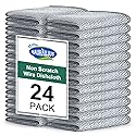 HAUHAUJUS Multipurpose Non Scratch Wire Dishwashing Rags, Cleaning Cloths, 24 Pack