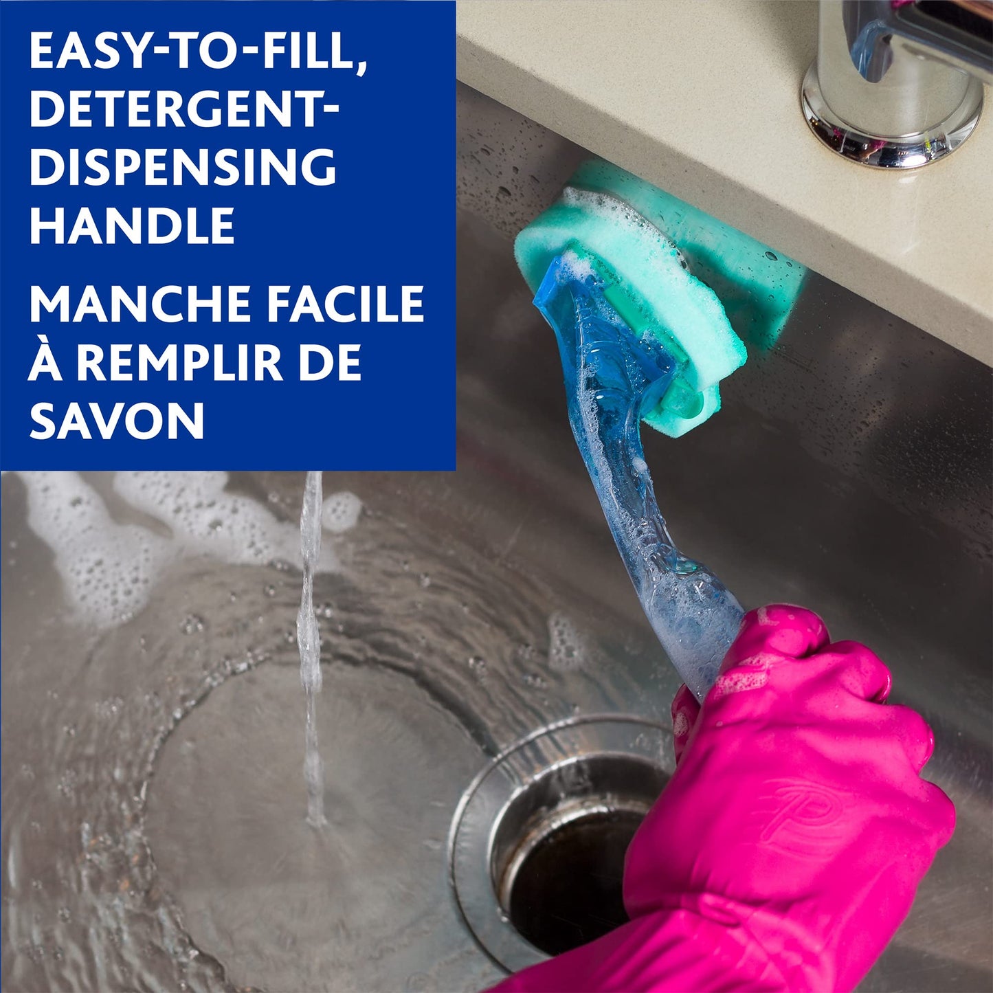 Scrunge Sponge Dish Wand/Scrub Brush