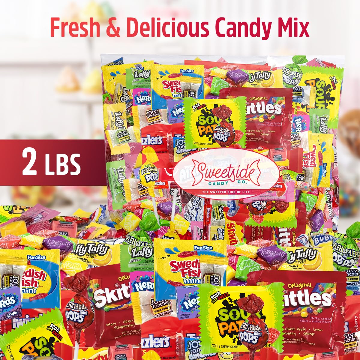 Bulk Candy Variety Pack - 2 Lbs Assorted Classic Mix - Bulk Care Package - Office Assortment - Gift Box for Birthday Party, Kids, College Students