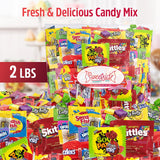 Bulk Candy Variety Pack - 2 Lbs Assorted Classic Mix - Bulk Care Package - Office Assortment - Gift Box for Birthday Party, Kids, College Students