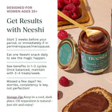 NEESHI Hormone Balancing Dark Cacao Spread for Women - Bloating Relief & Menopause Support - Low Sugar, Vegan, Gluten-Free, All Natural Superfood