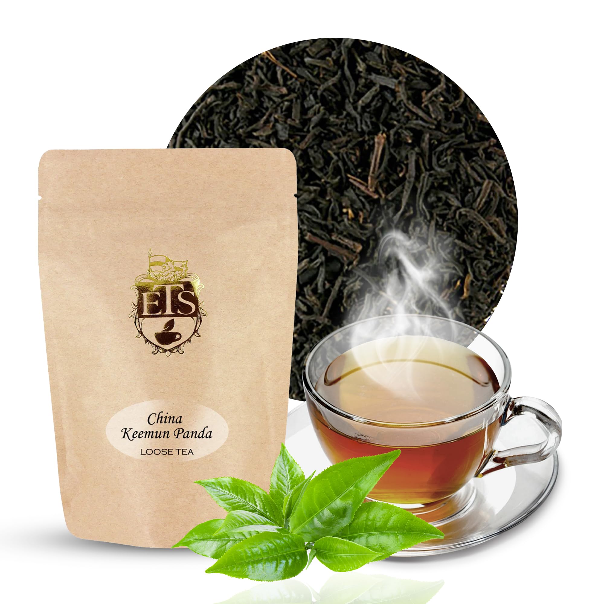 English Tea Store China Loose Leaf Tea, Keemun Panada - 16oz Bulk Bag | Smooth Winey Flavor with Fruity Notes | Traditional Chinese Congou Tea | Bold