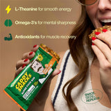 Caddy Snacks Chewy Peanut Butter - Healthy Snack Bars | Low Sugar | Vegan | Gluten Free | On-the-Go Golf Snack | 2.1 oz Bars, 12 Count (Peanut Butter)