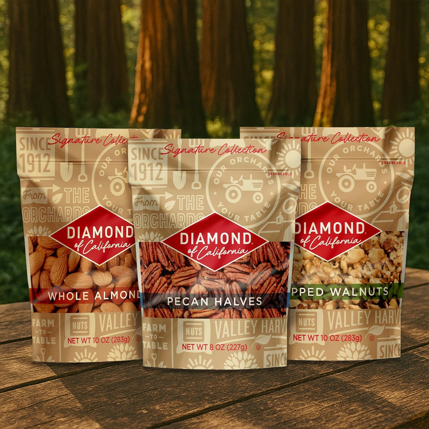 Diamond of California Signature Collection Shelled Walnut Halves and Pieces, Pre-Shelled Raw Walnuts for Wholesome Snacking or Topping Your Favorite