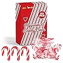 4E's Novelty 50 Pack Mini Candy Canes Bulk - Individually Wrapped, 2-Inch Mini Candy Canes, Classic Peppermint Flavor, for Christmas Treats