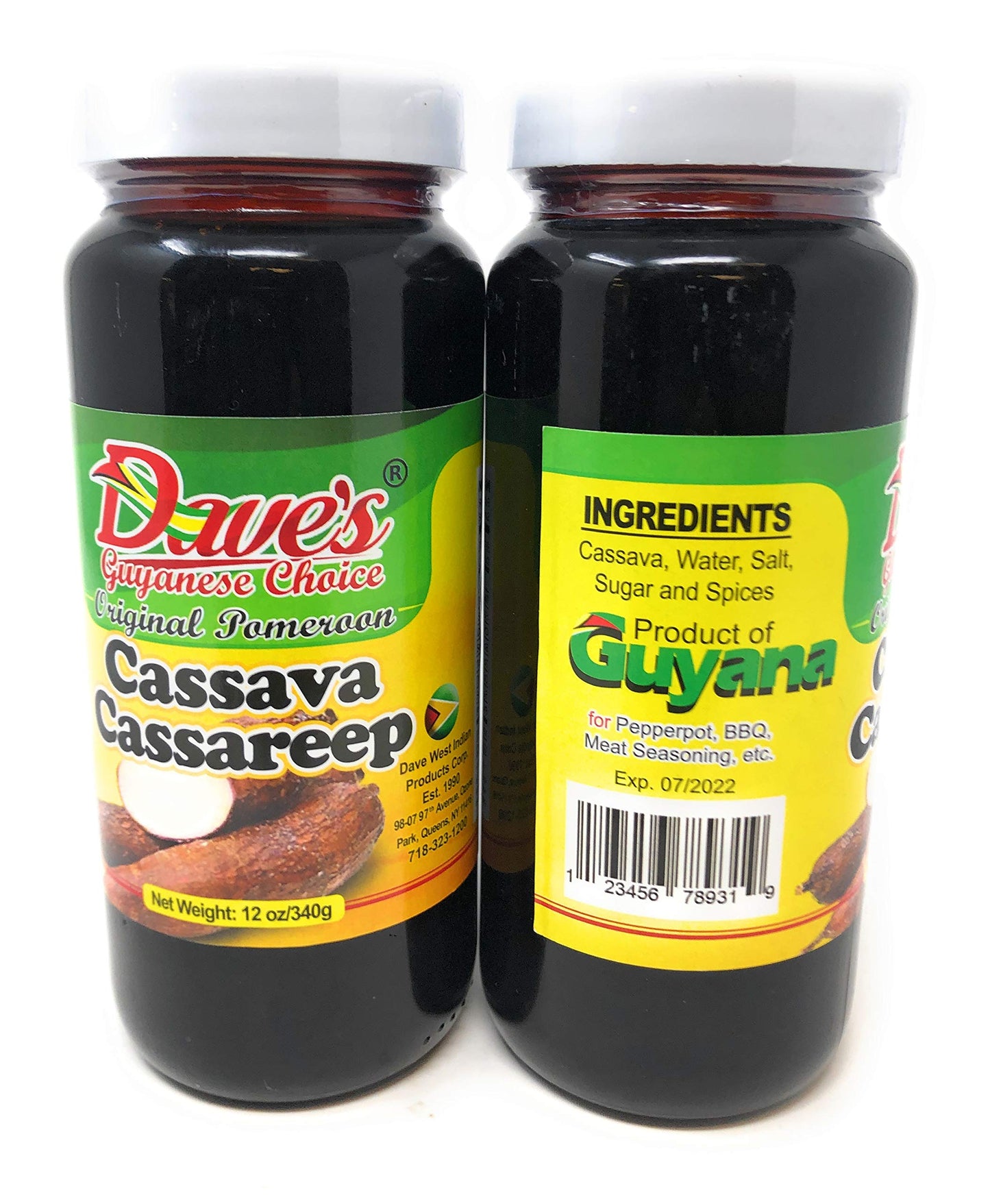 Dave's Original Pomeroon Daves Guyanese Choice Original Pomeroon Cassava Cassareep 12oz340g (2 Pack)