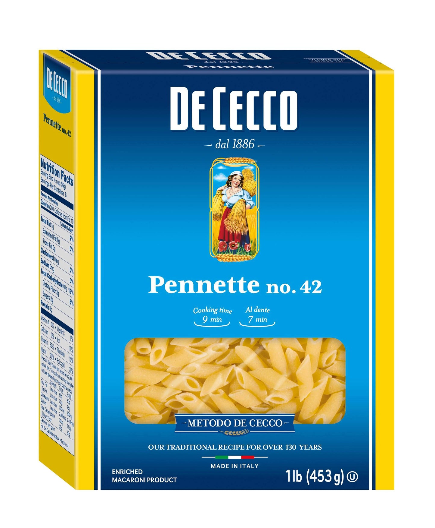 Pasta Pennette 20 Case 1 Pound