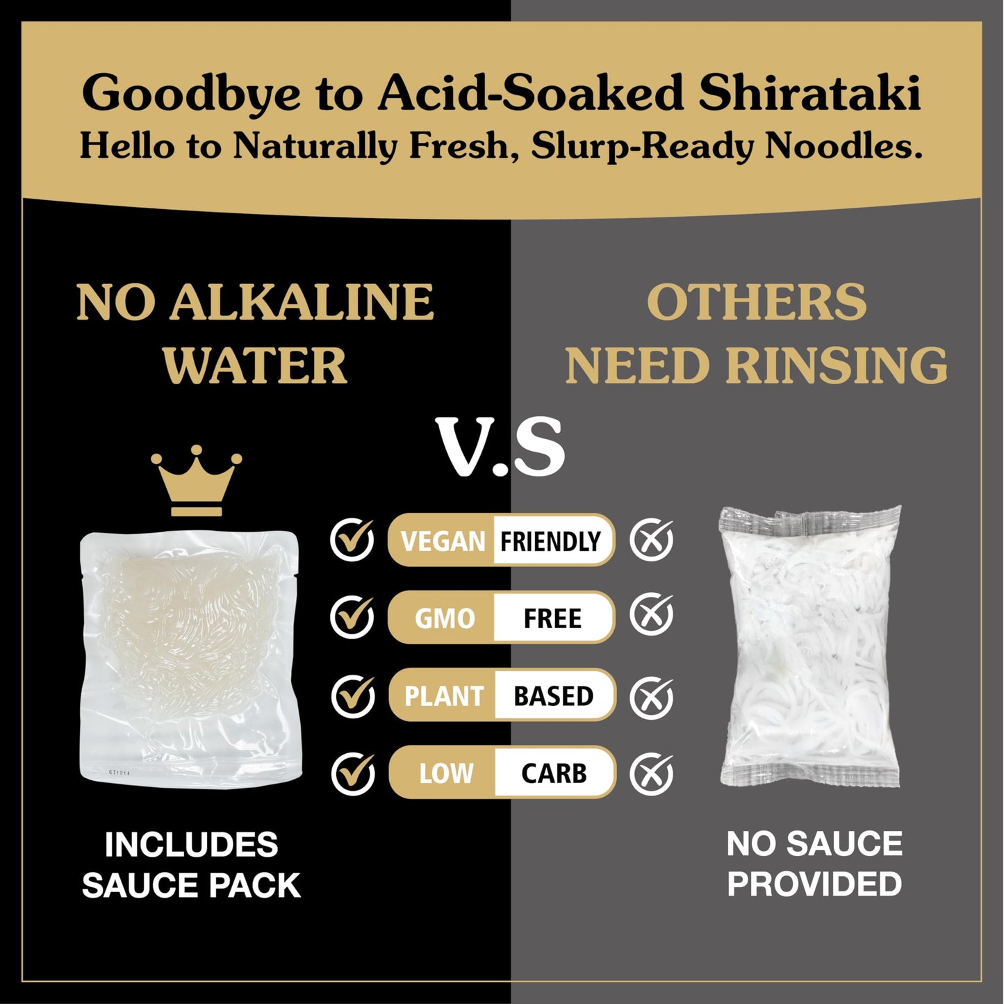 O’scallion Shirataki Noodle | Ready to Eat Shirataki Noodle Kit | Zero Carb Keto Pasta Alternative - Gluten-Free, Non-GMO Shirataki Konjac Noodles