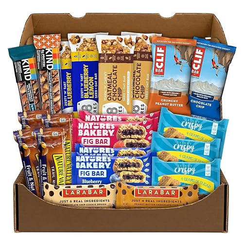 Healthy Snack Bar Box, 23 Assorted Snacks/Box