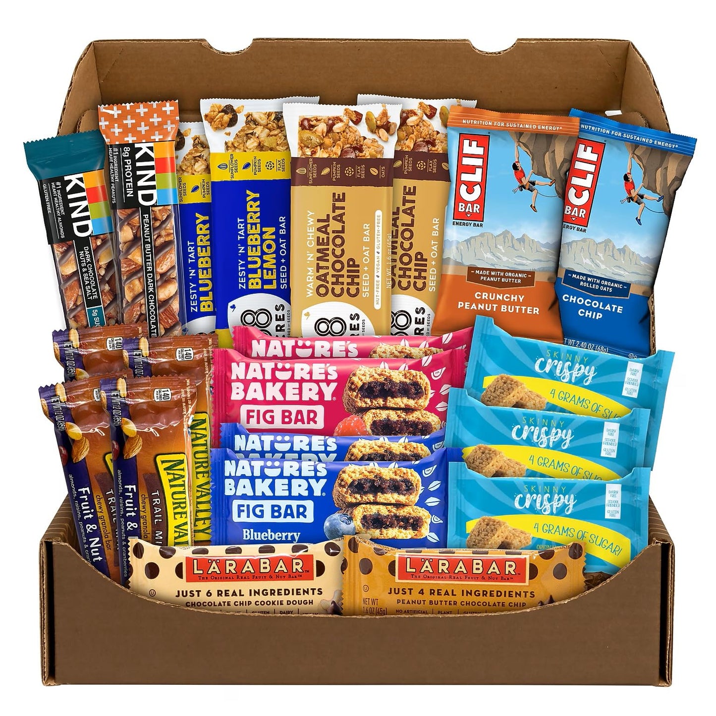 Healthy Snack Bar Box, 23 Assorted Snacks/Box