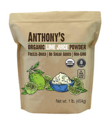 Anthony's Organic Lime Juice Powder, 1 lb, Freeze Dried, Unsweetened, Gluten Free, Non GMO