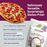 Gluvana Self-Rising Gluten-Free All-Purpose Flour, Amaranth & Quinoa Blend, Nut-Free, Soy-Free & Non-Dairy, GFCO Certified, Kosher, Self-Rising Wheat