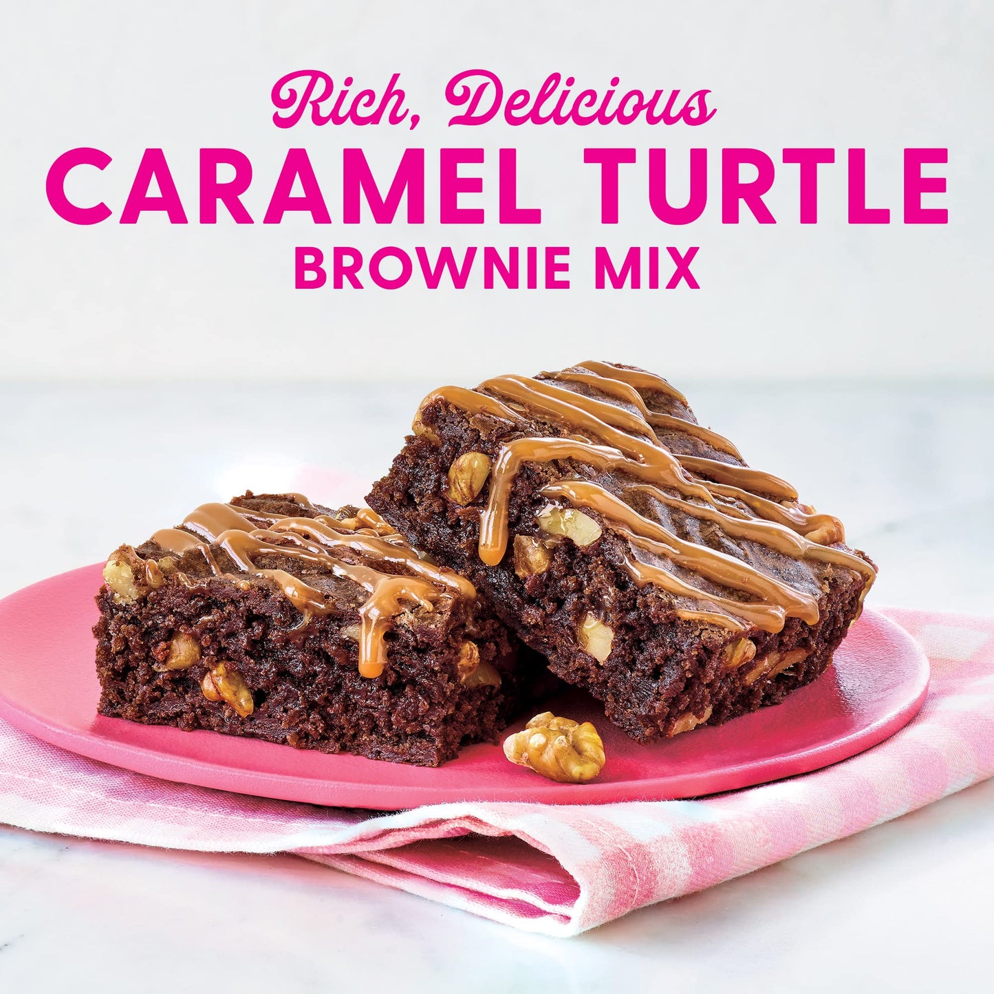 Duncan Hines Brownie Mix, Caramel Turtle Flavored, 16.7 oz.
